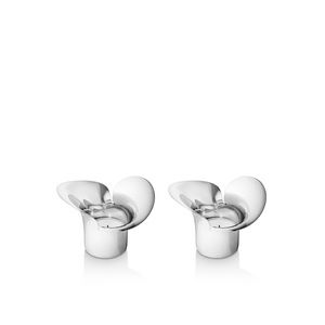 Georg Jensen Bloom Botanica 2-Piece Tea Light Candleholder Set